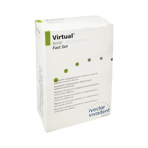 Ivoclar Vivadent 562832 Virtual VPS Material Monophase Fast Set 50 mL 2/Pk Ivoclar Vivadent 562832 Virtual VPS Material Monophase Fast Set 50 mL 2/Pk